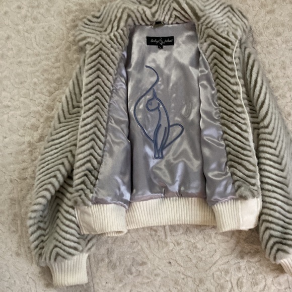 Baby Phat Vintage jacket silver and cream. Size L juniors / S women’s - Picture 3 of 9